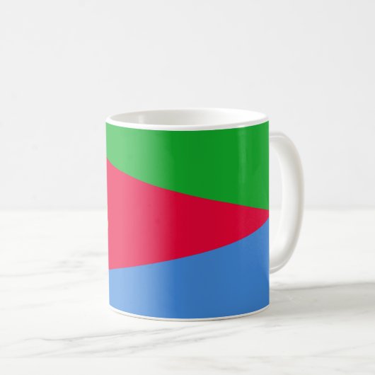 Eritrea Flag Koffiemok (Voorkant rechts)
