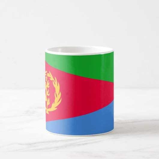 Eritrea Flag Koffiemok (Center)
