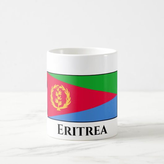 Eritrea Flag Koffiemok (Center)