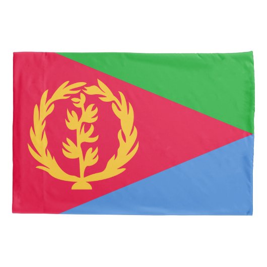Eritrea Flag Kussensloop (Achterkant)