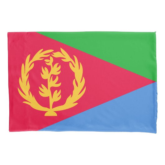 Eritrea Flag Kussensloop (Voorkant)