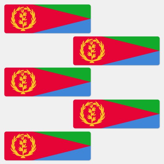 Eritrea Flag Labels (Groep)