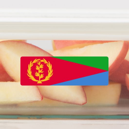 Eritrea Flag Labels (Aangebracht)
