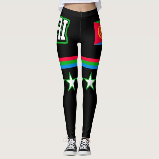 Eritrea Flag Leggings (Voorkant)