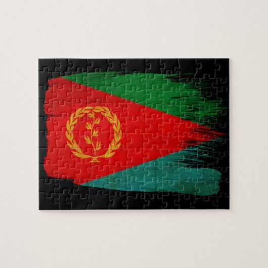 Eritrea Flag Legpuzzel (Horizontaal)