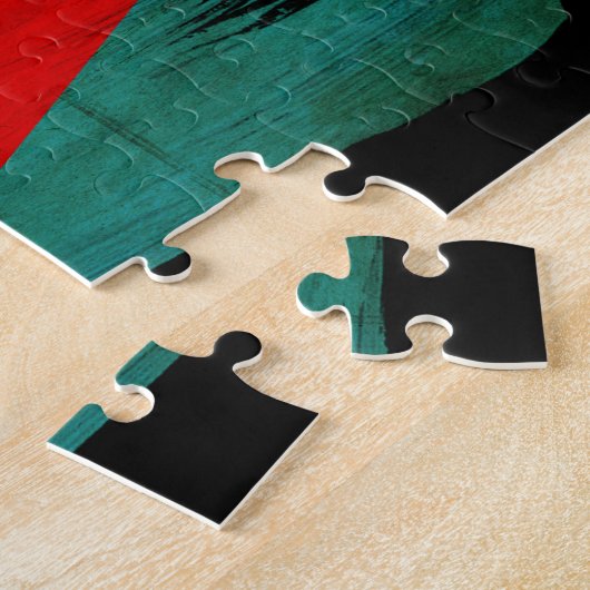 Eritrea Flag Legpuzzel (Zijkant)