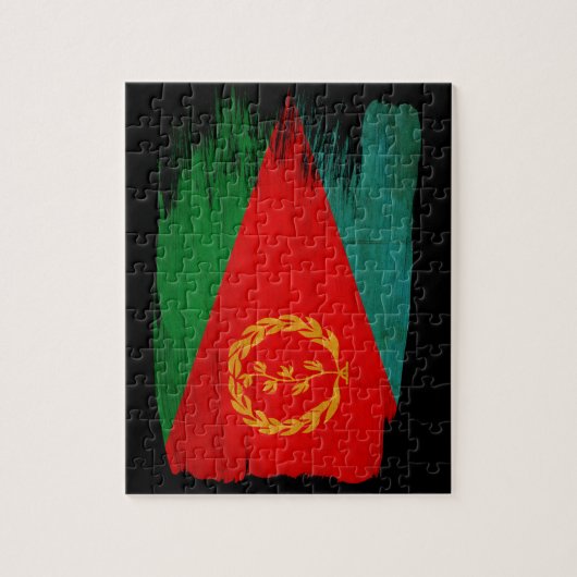 Eritrea Flag Legpuzzel (Verticaal)