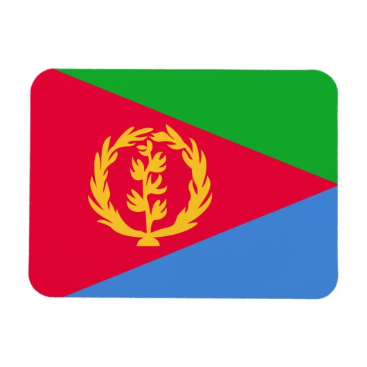 Eritrea Flag Magneet (Horizontaal)
