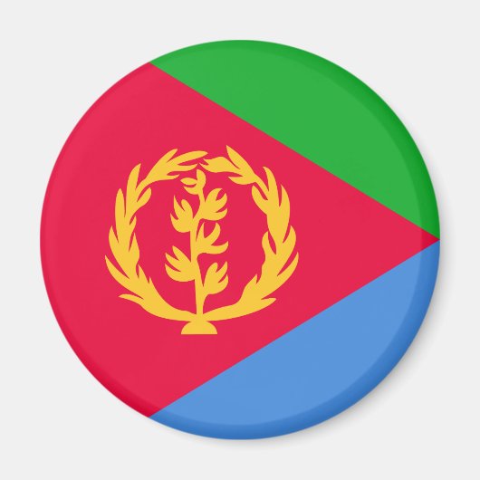 Eritrea Flag Magneet (Voorkant)