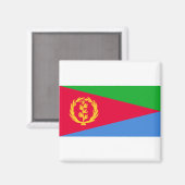 Eritrea Flag Magneet (Voorkant / Achterkant)