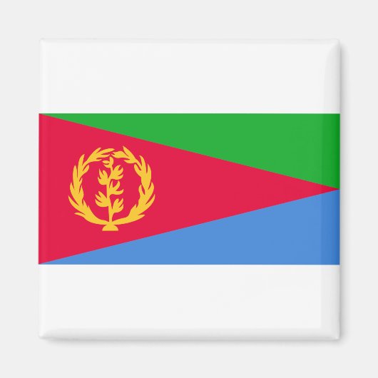 Eritrea Flag Magneet (Voorkant)