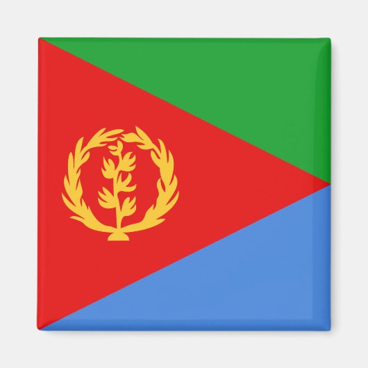 Eritrea Flag Magnet (Voorkant)