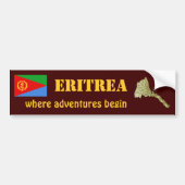 Eritrea Flag + Map Bumpersticker (Voorkant)