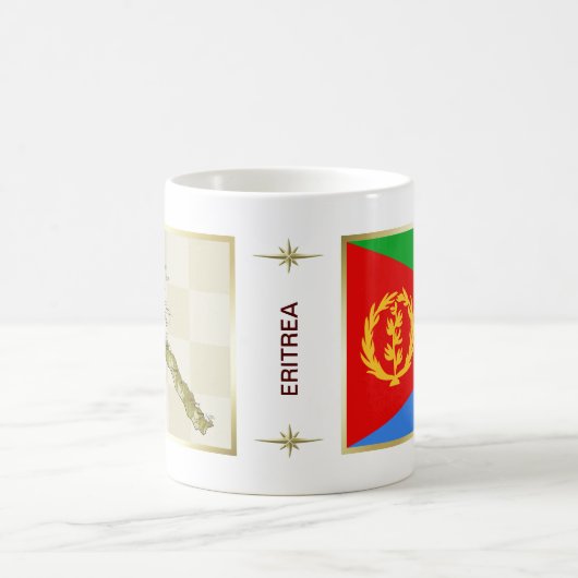 Eritrea Flag + Map Mok (Center)
