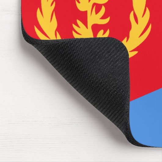 Eritrea Flag Mousepad Muismat (Hoek)