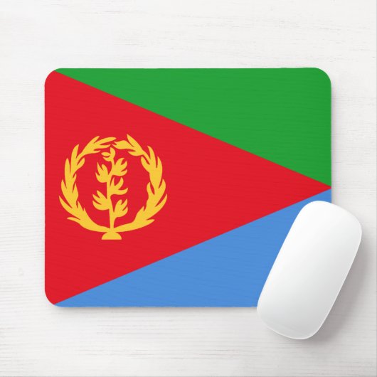 Eritrea Flag Mousepad Muismat (Met muis)
