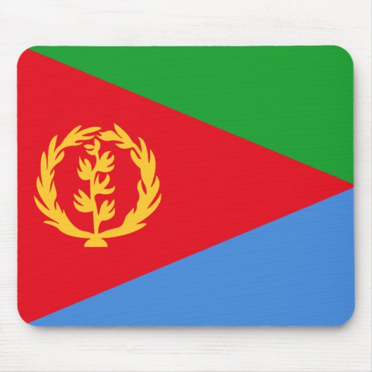 Eritrea Flag Mousepad Muismat (Voorkant)