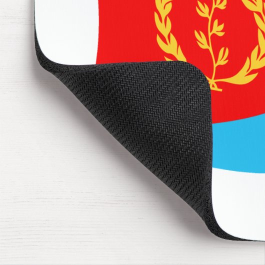 Eritrea Flag Mousepad Muismat (Hoek)