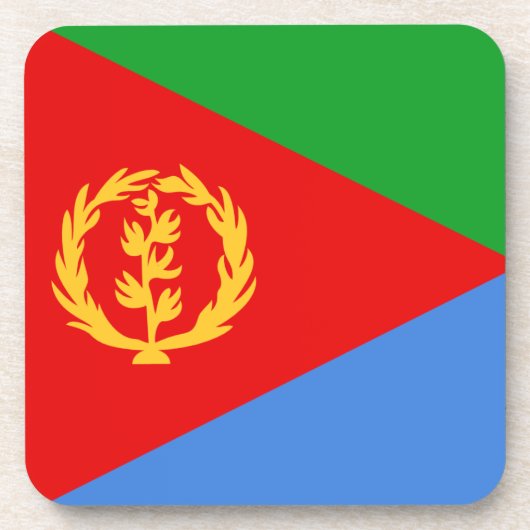 Eritrea Flag Onderzetter (Voorkant)