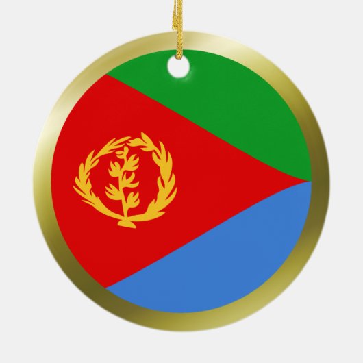 Eritrea Flag Ornament (Achterkant)