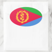 Eritrea Flag Ovale Sticker (Tas)