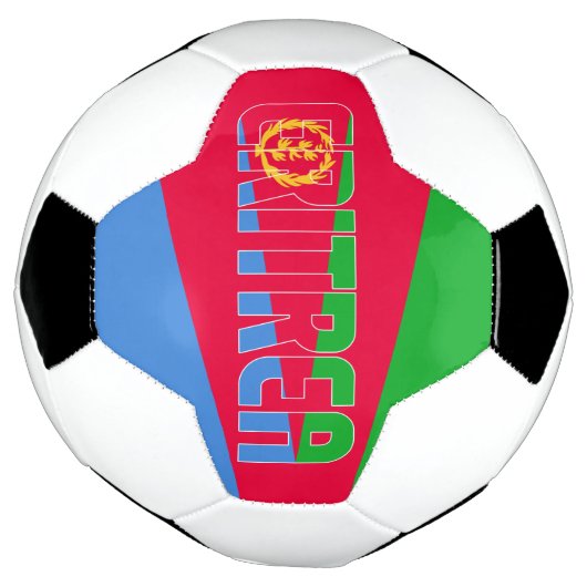 Eritrea Flag Patriotic  Voetbal (Gedraaid)
