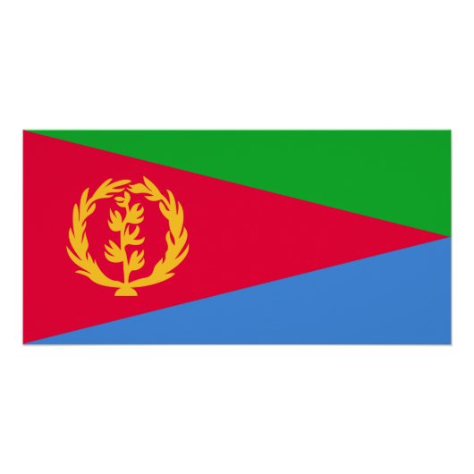 Eritrea Flag Perfect Poster (Voorkant)