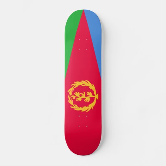 Eritrea Flag Persoonlijk Skateboard (Voorkant)