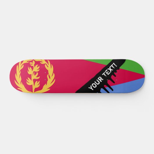 Eritrea Flag Persoonlijk Skateboard (Horizontaal)