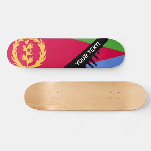 Eritrea Flag Persoonlijk Skateboard (Horizontaal)