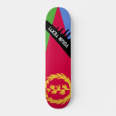 Eritrea Flag Persoonlijk Skateboard (Voorkant)