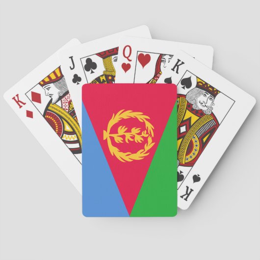 Eritrea Flag Pokerkaarten (Achterkant)
