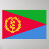 Eritrea flag Print Value Poster Paper Matte (Voorkant)