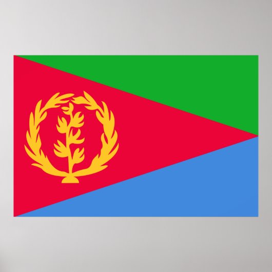 Eritrea flag Print Value Poster Paper Matte (Voorkant)
