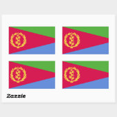 Eritrea Flag Rechthoekige Sticker (Vel)
