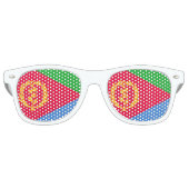 Eritrea Flag Retro Zonnebril (Voorkant)