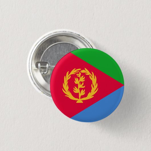 Eritrea Flag Ronde Button 3,2 Cm (Voorkant /achterkant)