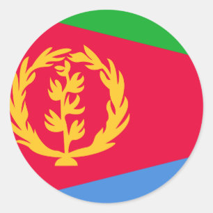 Eritrea Flag Ronde Sticker