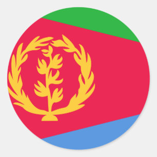 Eritrea Flag Ronde Sticker