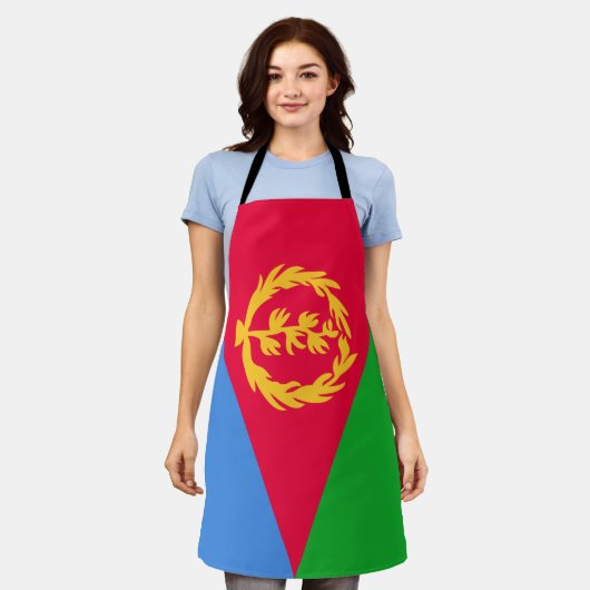 Eritrea Flag Schort (Gedragen)