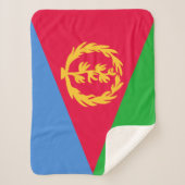 Eritrea Flag Sherpa Deken (Voorkant)