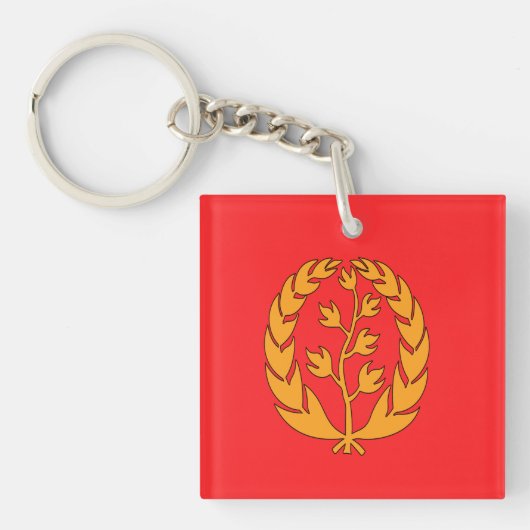 Eritrea Flag Sleutelhanger (Voorkant)
