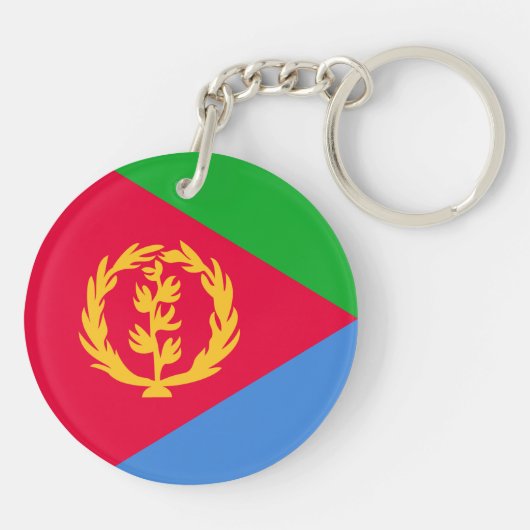 Eritrea Flag Sleutelhanger (Achterkant)