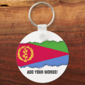 Eritrea Flag Sleutelhanger (Voorkant)