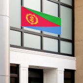 Eritrea Flag Spandoek (Buitenkant Gebouw)