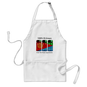 Eritrea Flag Spice Jars Apron Standaard Schort