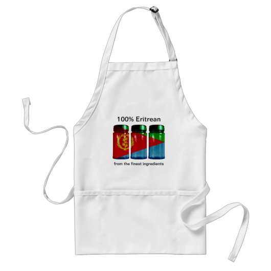 Eritrea Flag Spice Jars Apron Standaard Schort (Voorkant)