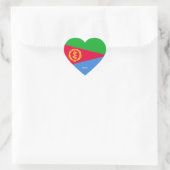Eritrea Flag Splendid Patriotic Hart Sticker (Tas)