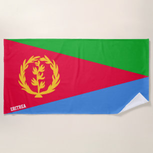 Eritrea Flag Splendid Patriotic Strandlaken