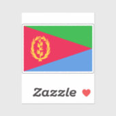 Eritrea Flag Sticker (Vel)